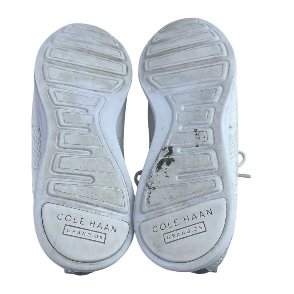 Cole Haan Original Grand Wingtip Silver Metallic Lace Up Oxford Shoes Size 7B